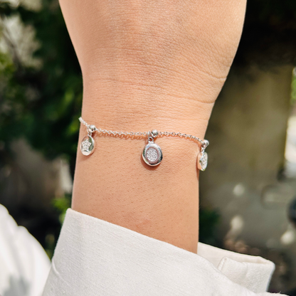 Ariva Silver Celestial Charm Bracelet Ariva