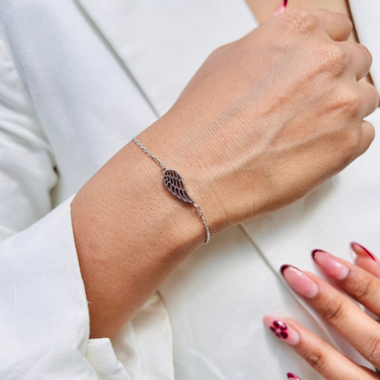 Ariva Silver Angel Wing Bracelet Ariva