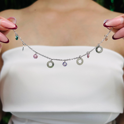 Ariva Silver Circle Charm Bracelet Ariva