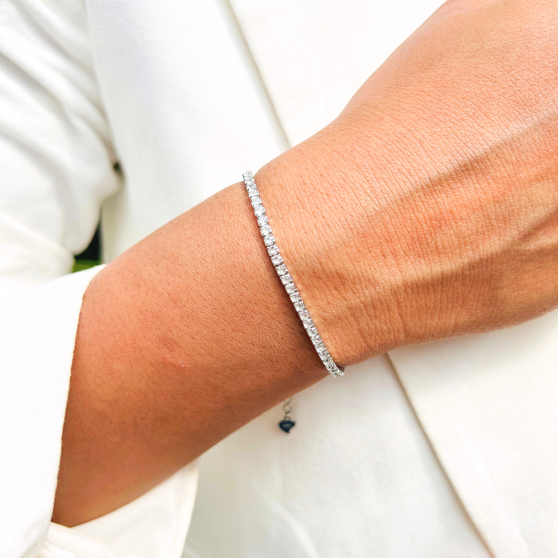 Ariva Silver Classic Tennis Bracelet Ariva