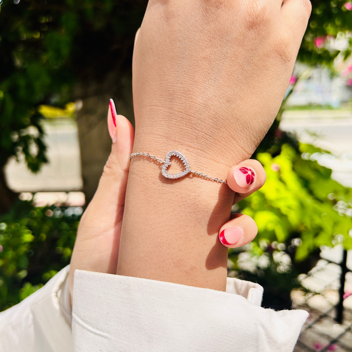 Ariva Silver Heart Bracelet Ariva