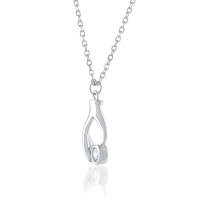 925 Silver Ariva Silver Hand Pendant with Link Chain
