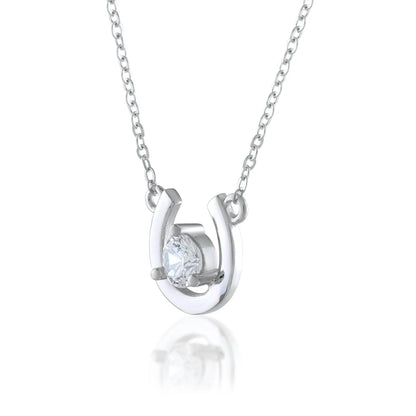Ariva Silver Horseshoe Necklace - Ariva 