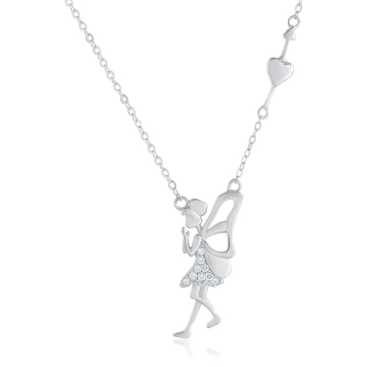 925 Silver Ariva Silver Angel Necklace