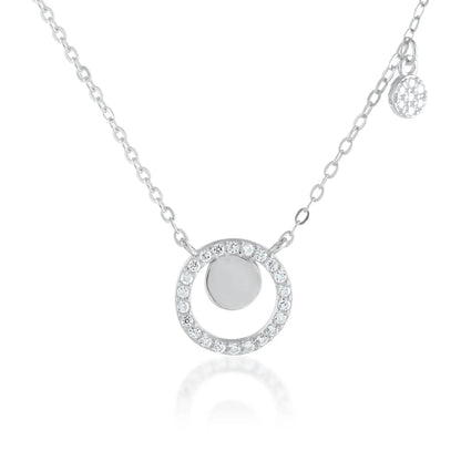 Ariva Silver Circle Necklace - Ariva 