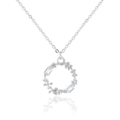 Ariva Silver Circle Necklace - Ariva 