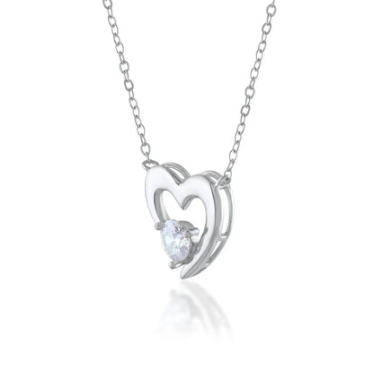 Ariva Silver Heart Necklace - Ariva 