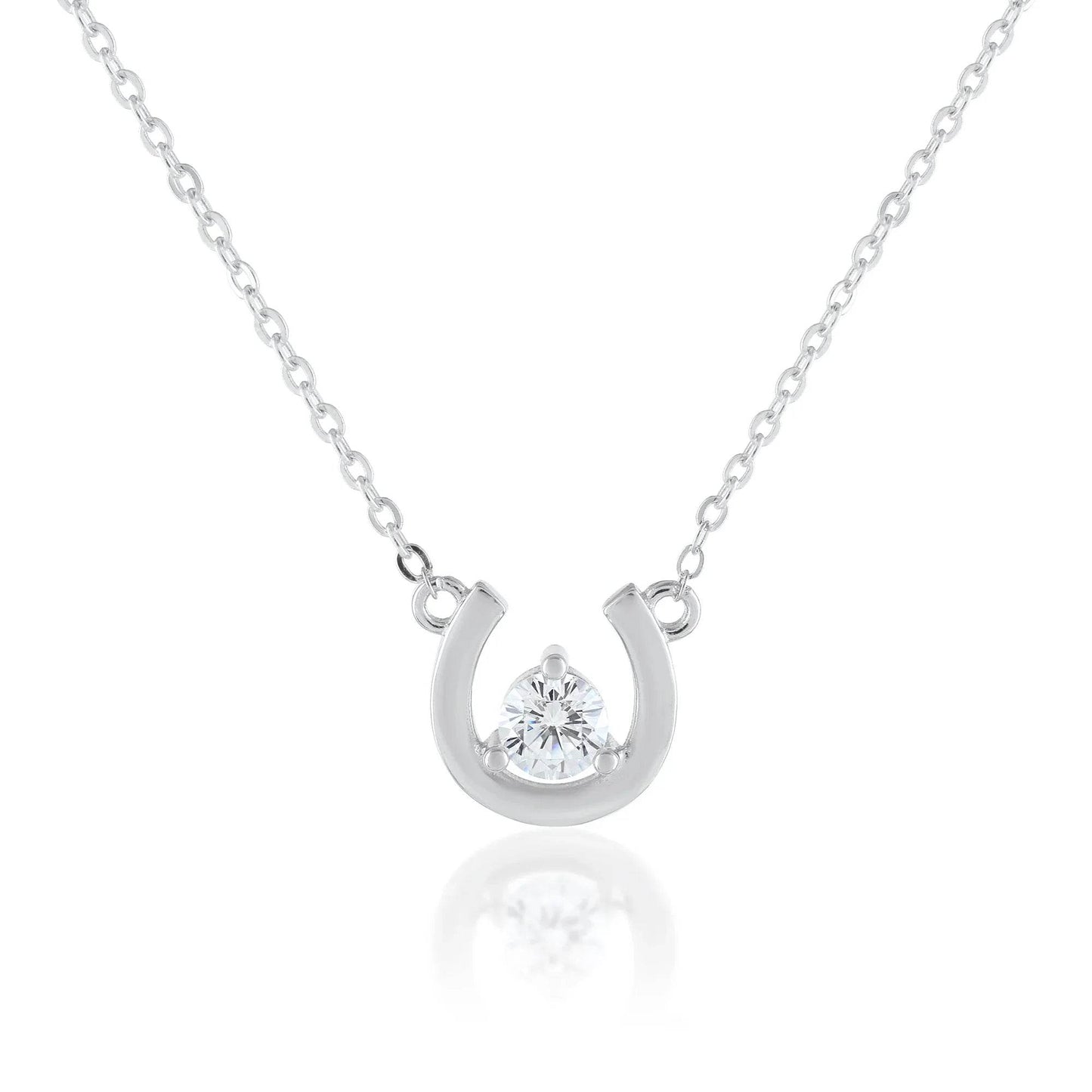 Ariva Silver Horseshoe Necklace - Ariva 
