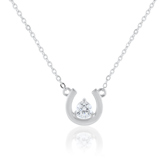 925 Silver Ariva Silver Horseshoe Necklace