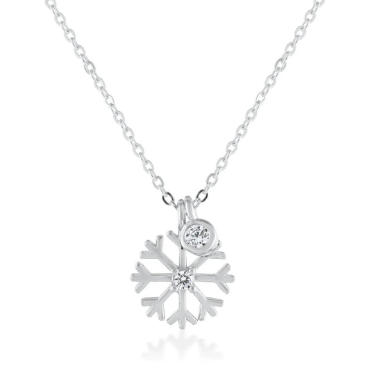 Ariva Silver Snowflake Necklace - Ariva