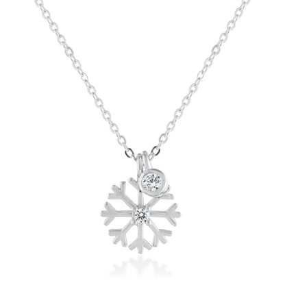 Ariva Silver Snowflake Necklace - Ariva 