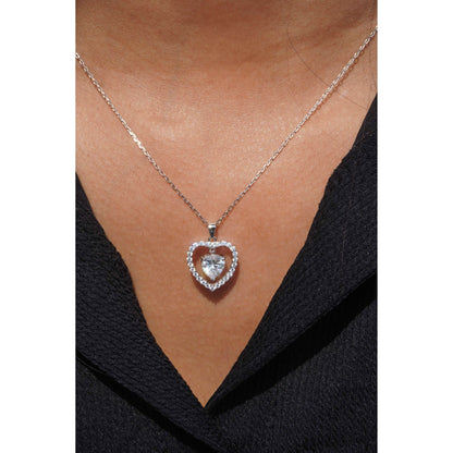 Ariva Silver Heart Pendant Set - Ariva 