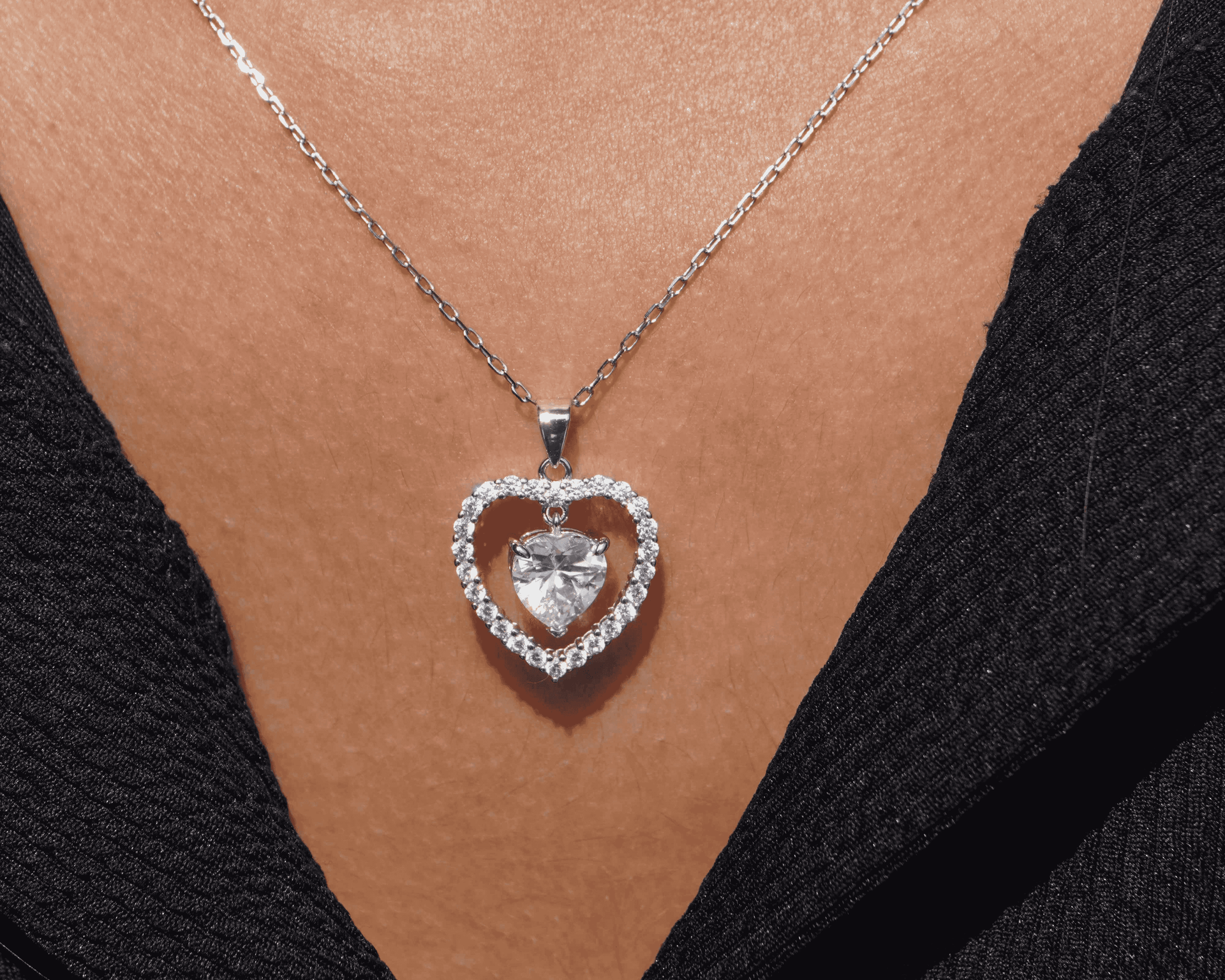 Ariva Silver Heart Pendant 