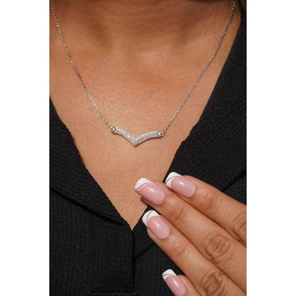 Ariva Silver V Pendant Set - Ariva 
