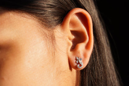 Ariva Silver Floral Earring - Ariva 