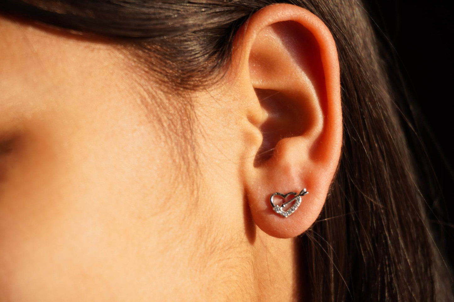 Ariva Silver Love Earring - Ariva 