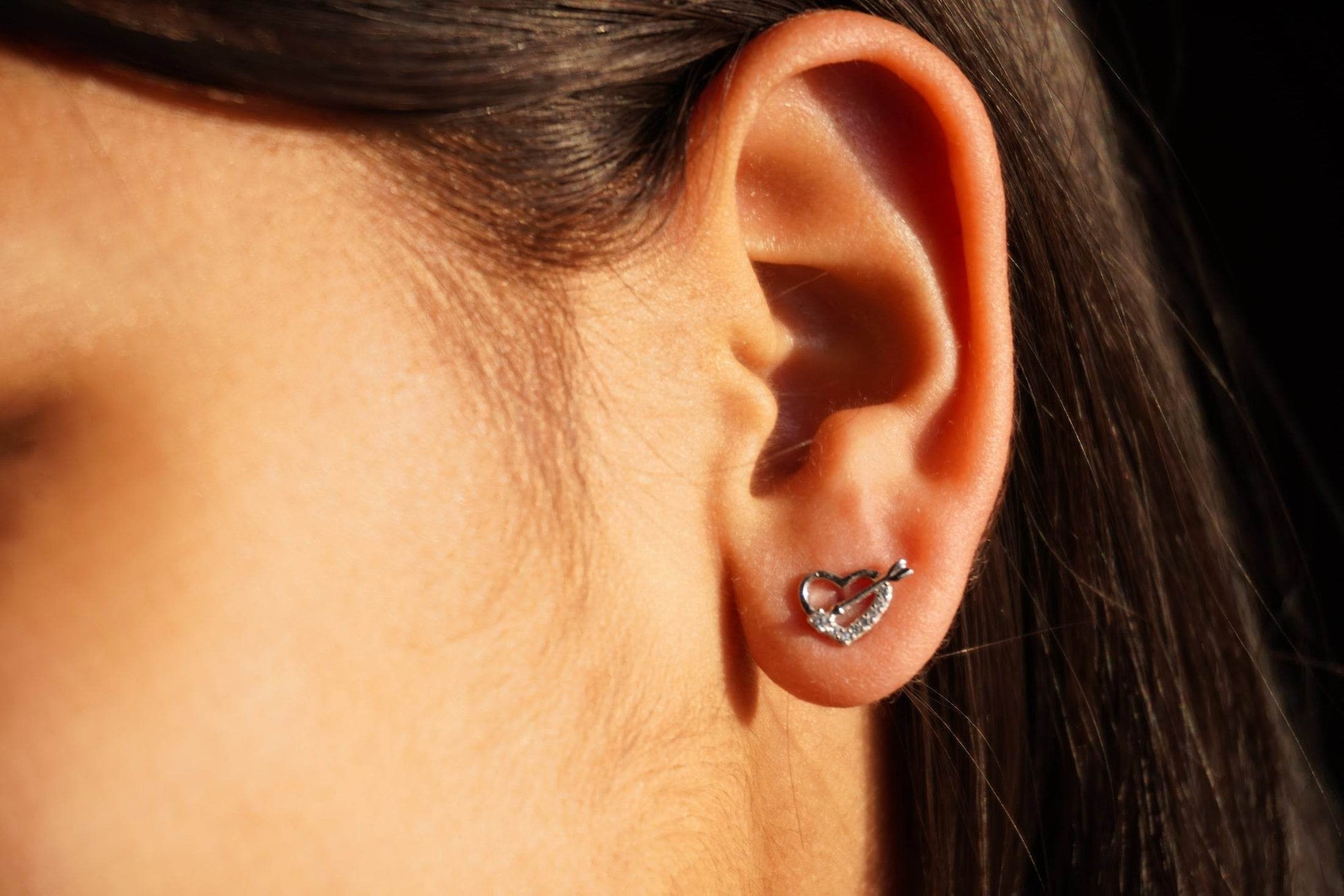 Ariva Silver Love Earring - Ariva 