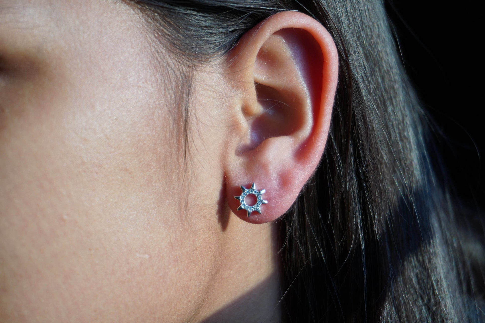 Ariva Silver Sun Earring - Ariva 