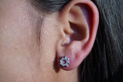 Ariva Silver Sun Earring - Ariva 