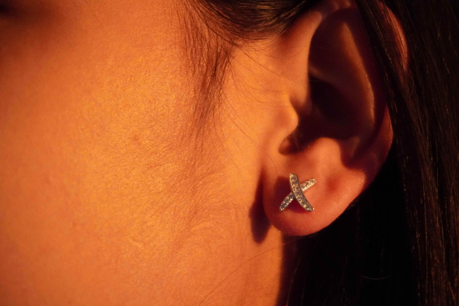 Ariva Silver Cross Earring - Ariva 