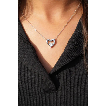 Ariva Silver Heart Necklace - Ariva 