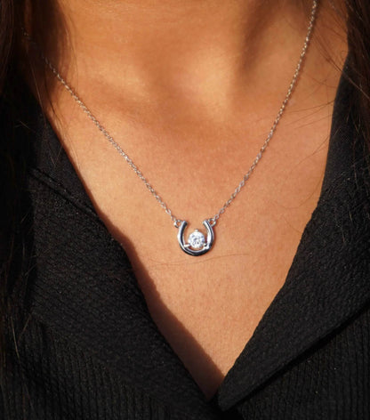 Ariva Silver Horseshoe Necklace - Ariva 