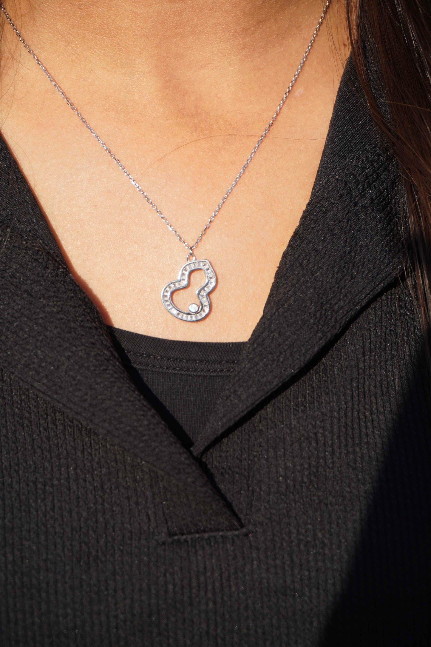 Ariva Silver Heart Pendant With Link Chain - Ariva 