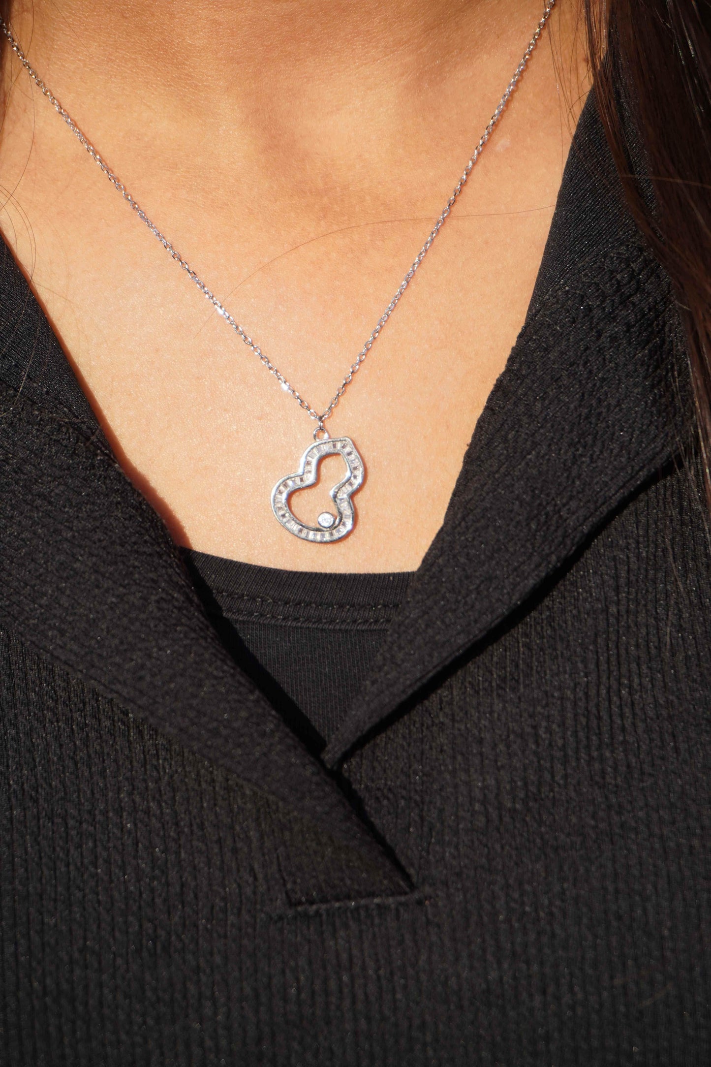 Ariva Silver Heart Pendant With Link Chain - Ariva 