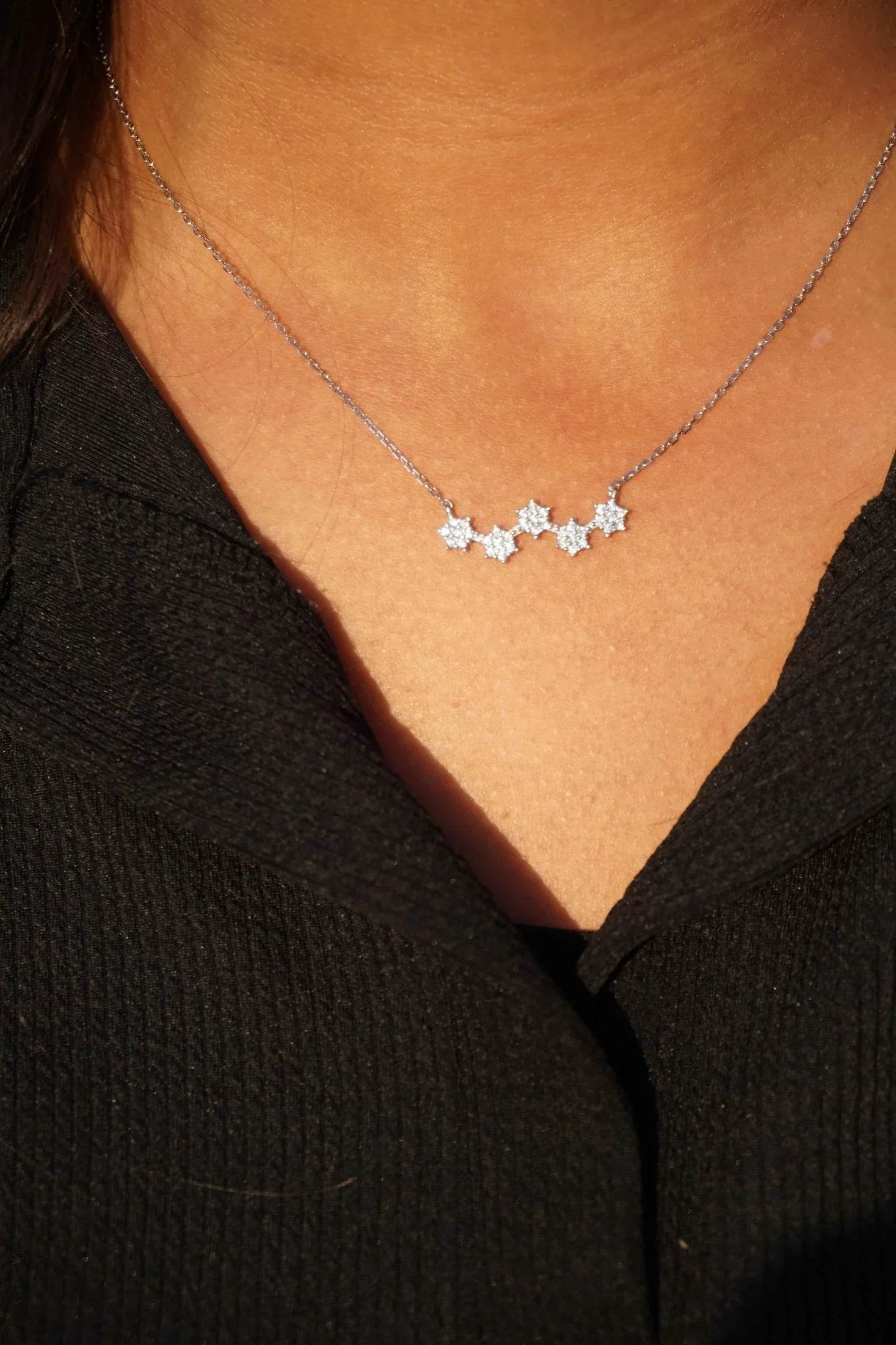 Ariva Silver Stars Necklace - Ariva 
