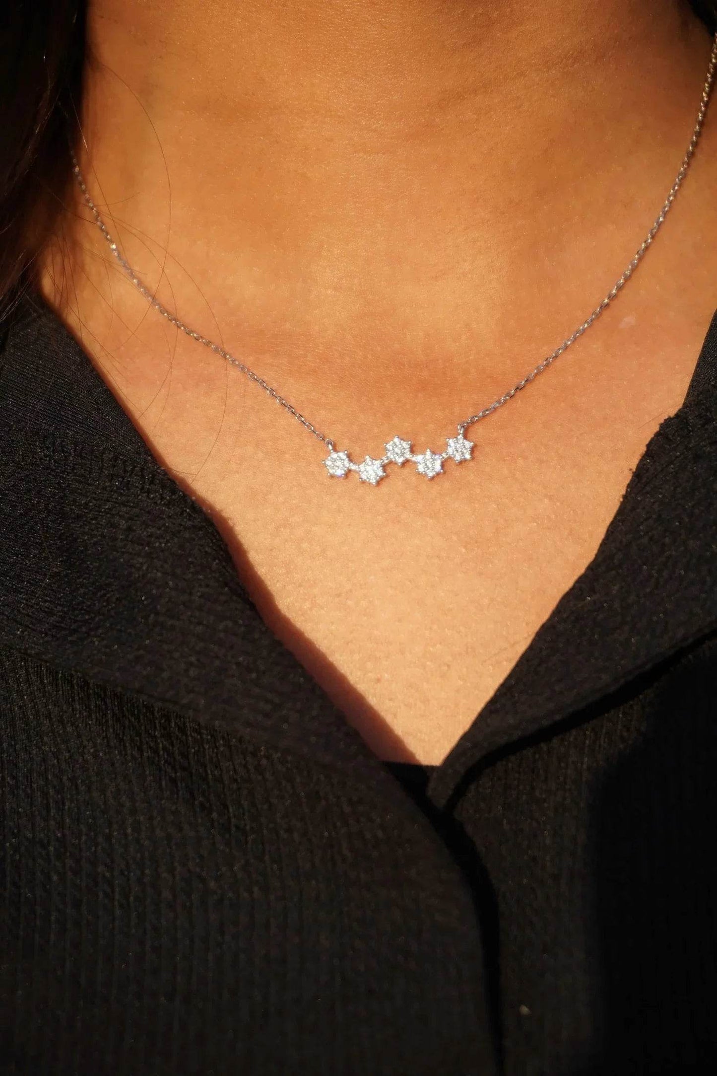 Ariva Silver Stars Necklace - Ariva 