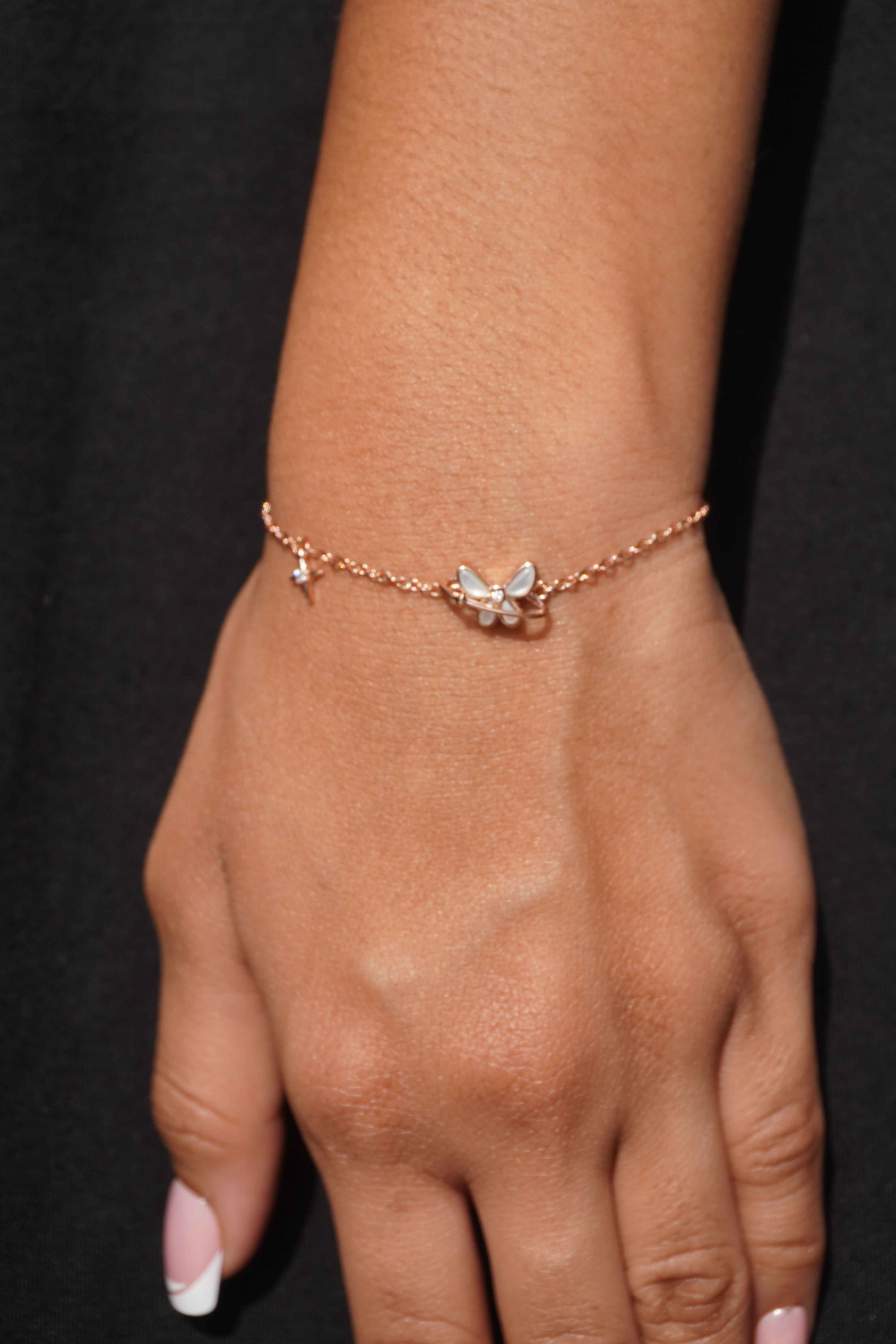 Ariva Silver Rose gold Bracelet 