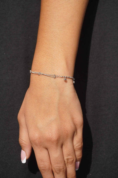 Ariva Silver Double Layer Bracelet - Ariva 