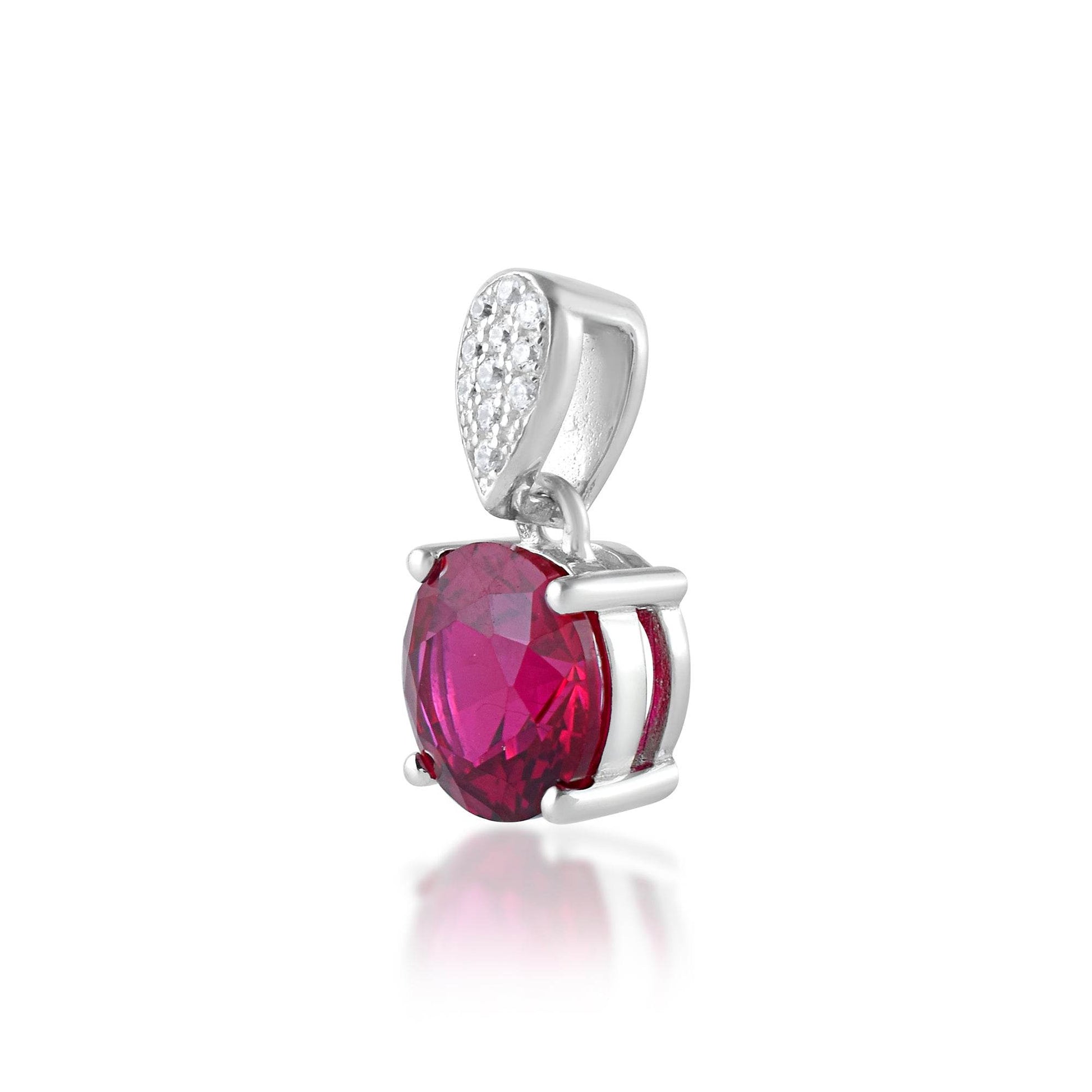 Ariva Silver Wine Round Pendant Set - Ariva 