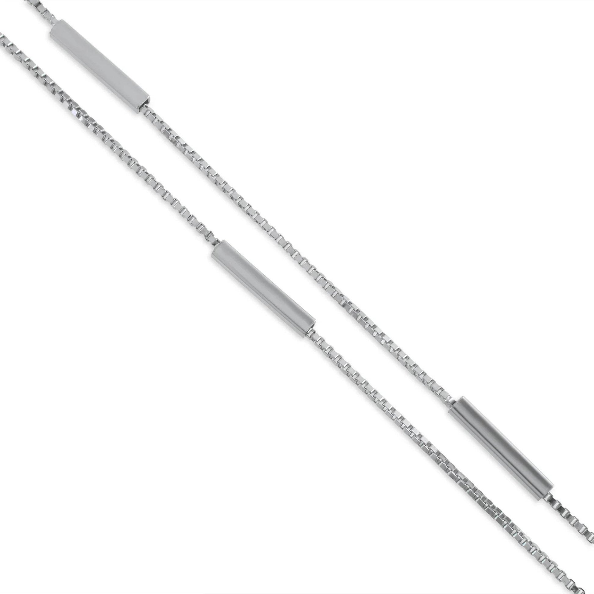 Ariva Silver Double layer Dangle Bracelet - Ariva 