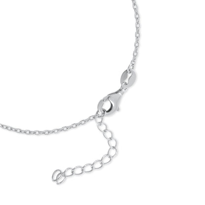 Ariva Silver Rainbow Heart Bracelet Ariva
