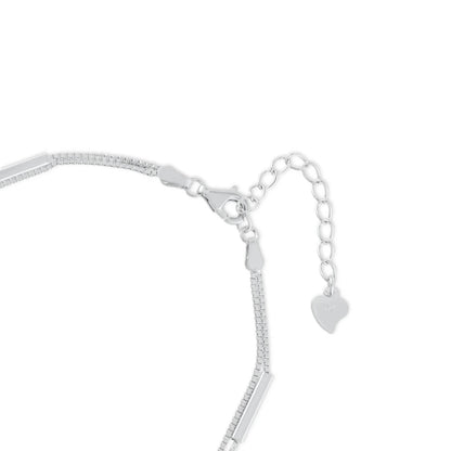 Ariva Silver Double layer Dangle Bracelet - Ariva 