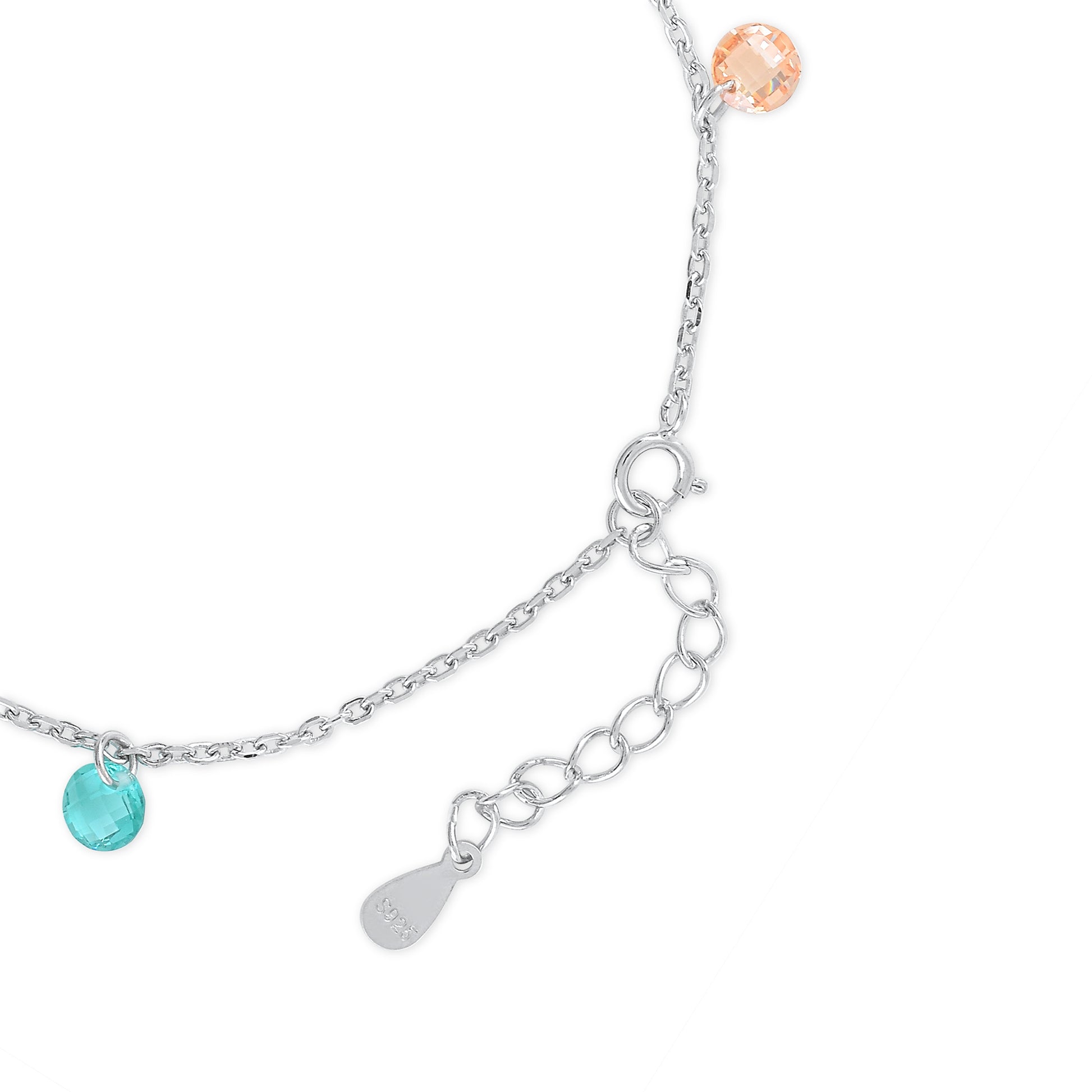 Ariva Silver Circle Charm Bracelet Ariva