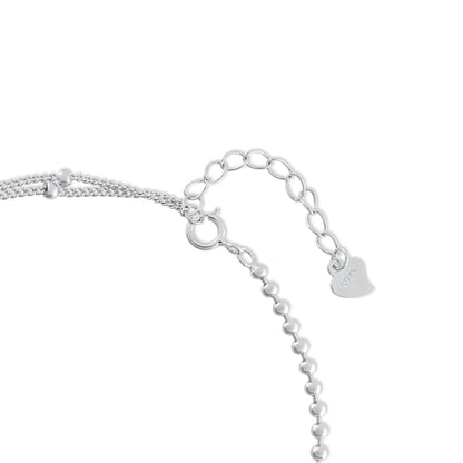 Ariva Silver Double Layer Bracelet - Ariva 