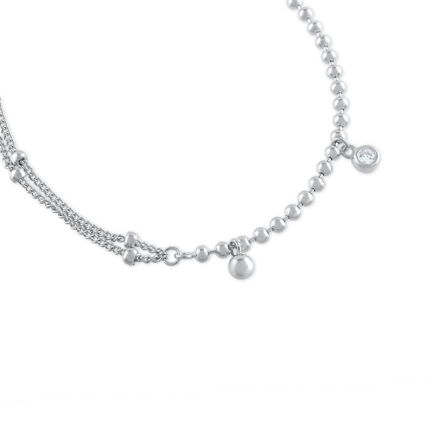 Ariva Silver Double Layer Bracelet - Ariva 