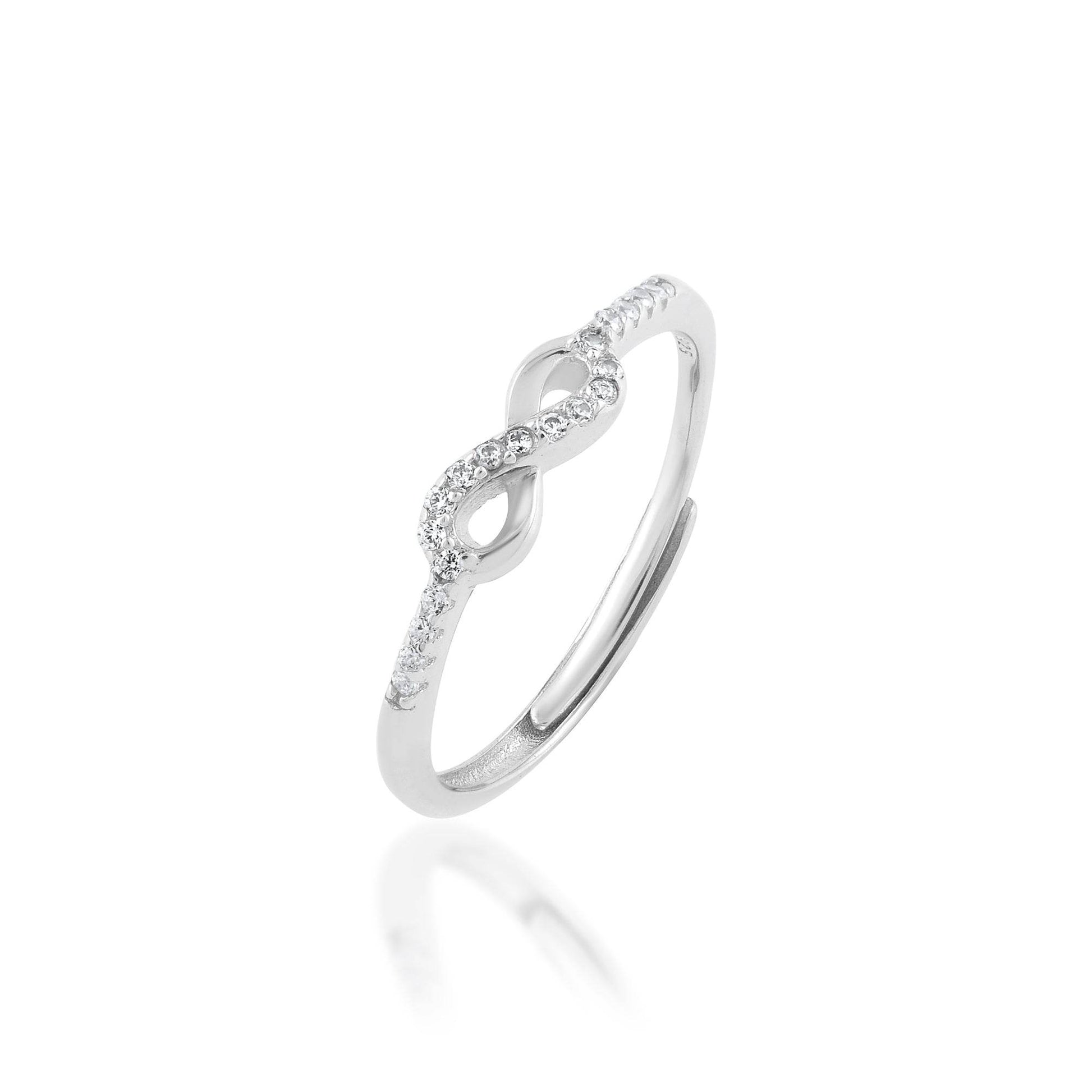 Ariva Silver Small Infinity Ring - Ariva 