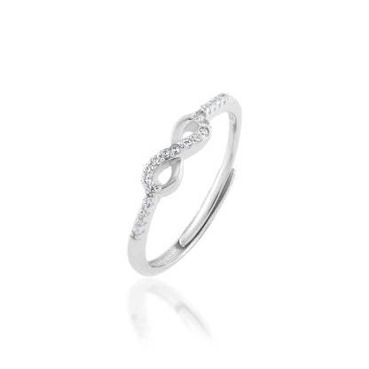Ariva Silver Small Infinity Ring - Ariva 