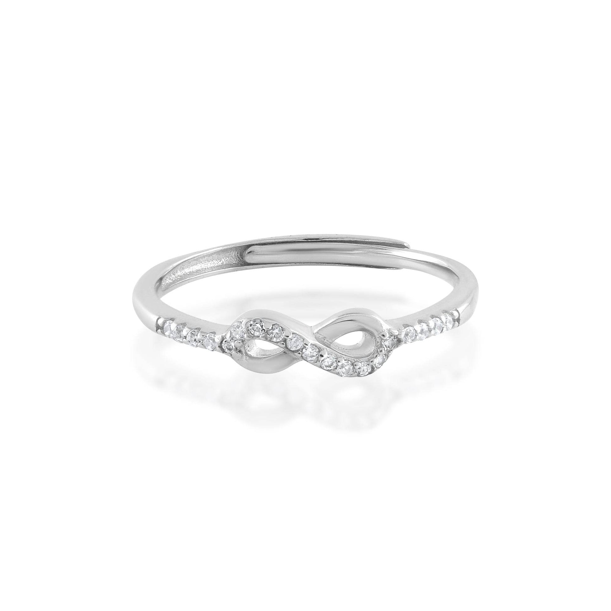 Ariva Silver Small Infinity Ring - Ariva 