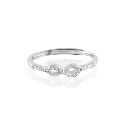 Ariva Silver Small Infinity Ring - Ariva 