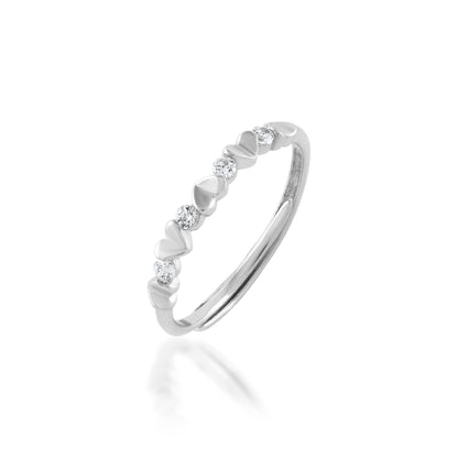 Ariva Silver Hearts Ring - Ariva 
