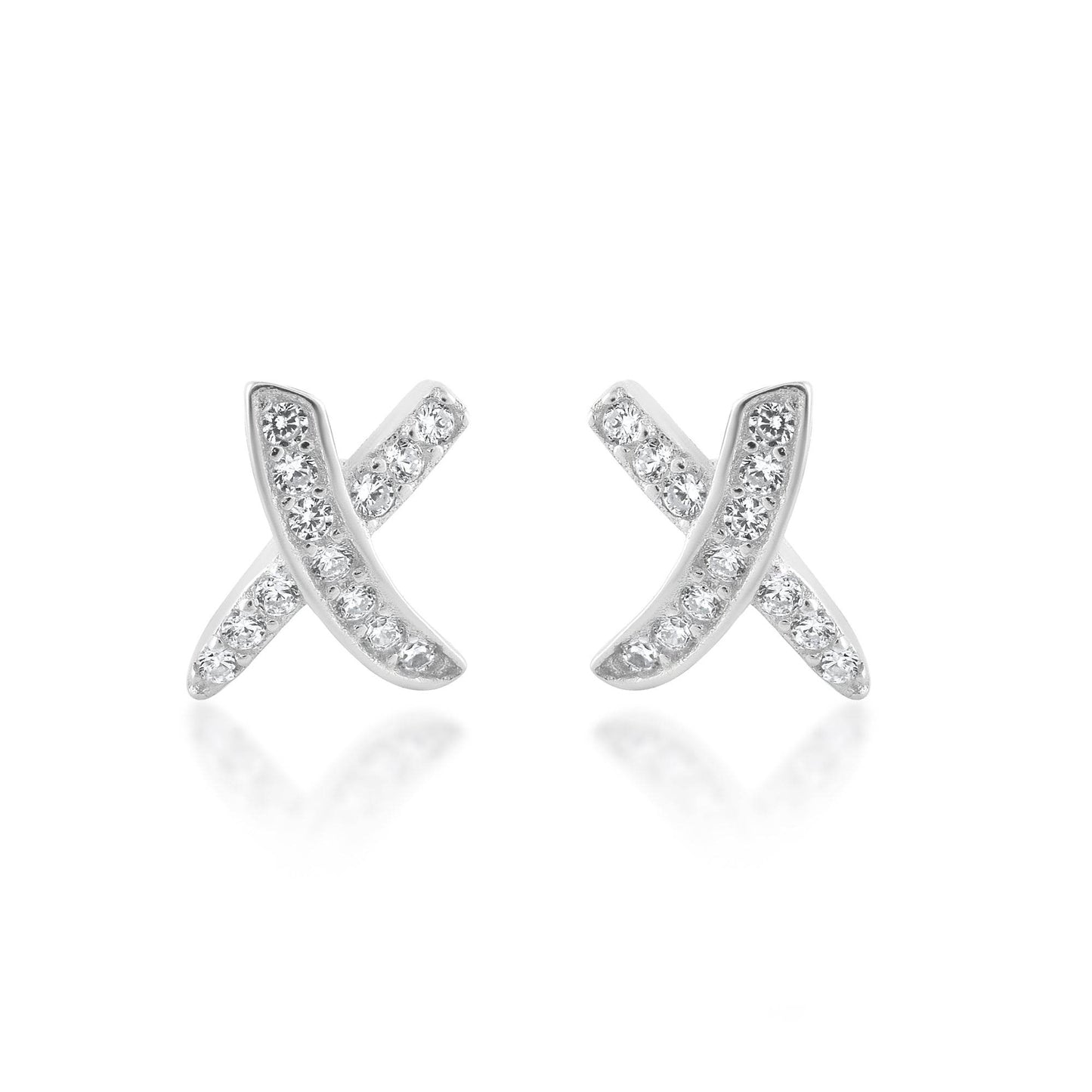 Ariva Silver Cross Earring - Ariva 