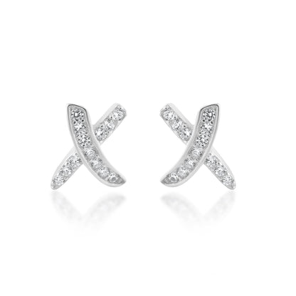 Ariva Silver Cross Earring - Ariva 