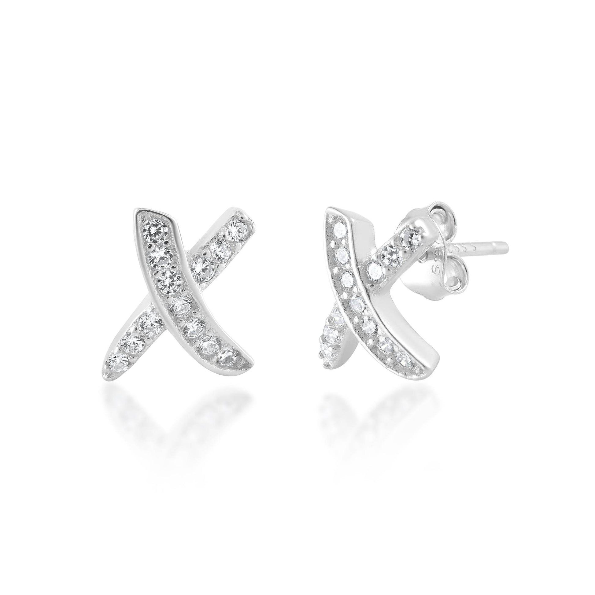Ariva Silver Cross Earring - Ariva 