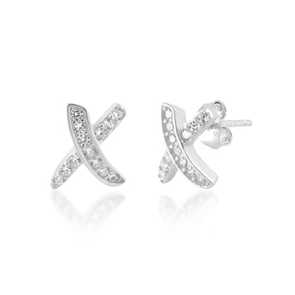 Ariva Silver Cross Earring - Ariva 