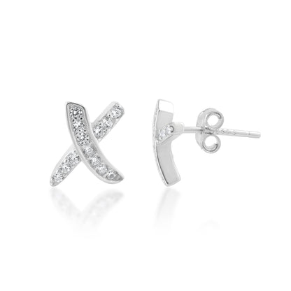 Ariva Silver Cross Earring - Ariva 