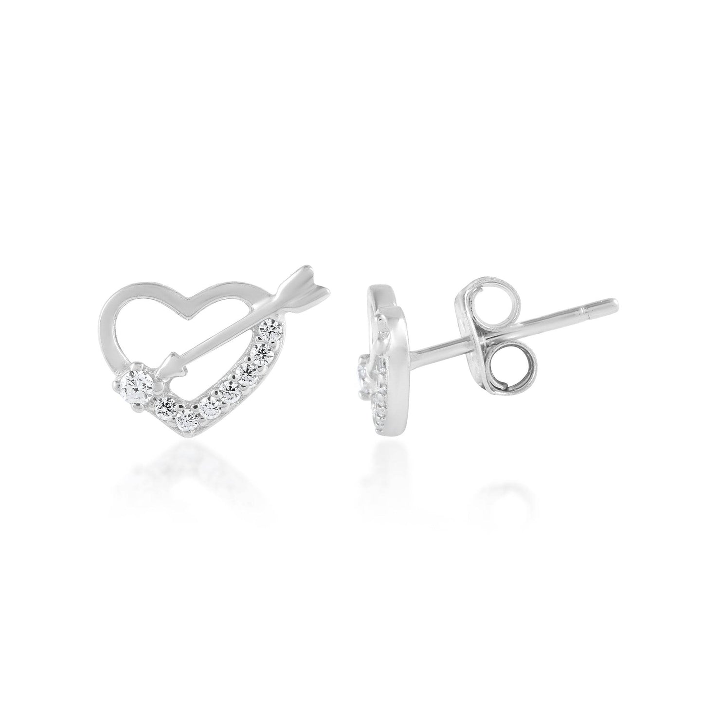 Ariva Silver Love Earring - Ariva 